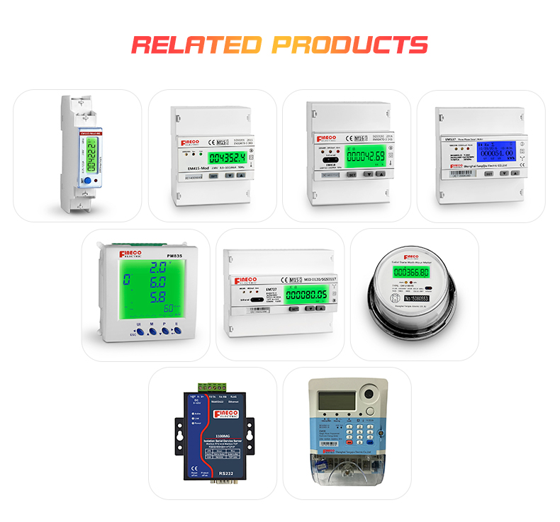 Install Panel Mounted PM835 96*96mm Solar Analog Panel Meter 5A AMR Energy Meter