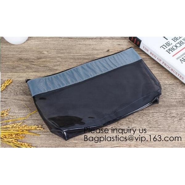 PVC EVA Plastic Pouches for Hanging Products Clear Make Up Brush Cleaner Cosmetic Bags Beauty EVA PVC Cosmetic Pouch For