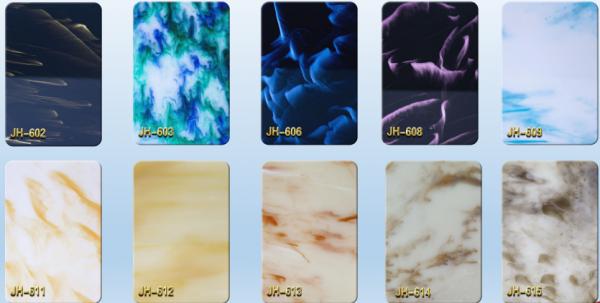 Marble Patterned Perspex Sheets Acrylic Plastic Sheets 1mm 3mm