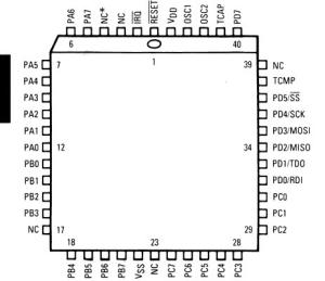 China Integrated Circuit Chip PROGRAMMING REFRERENCE GUIDE MC68HC05C4AFN MOTOROLA PLCC wholesale