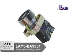 China LAY5（XB2）-BP3351 black color spring return flat button push button swithes wholesale
