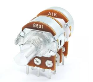 China Dual 250v A10k Potentiometer 6 Pin 16mm wholesale