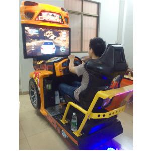 Arcade game yellow color fiberglass material high definition LCD racing simulation need for speed