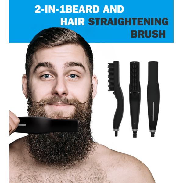 Fixed Cord 11 Million/Cm3 Beard Flat Iron Brush