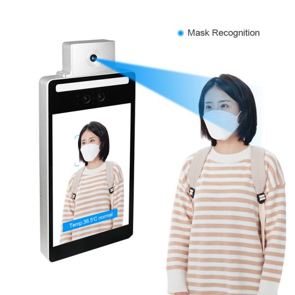 Quality MTK Android Face Recognition Temperature Measurement Attendance Machine for sale