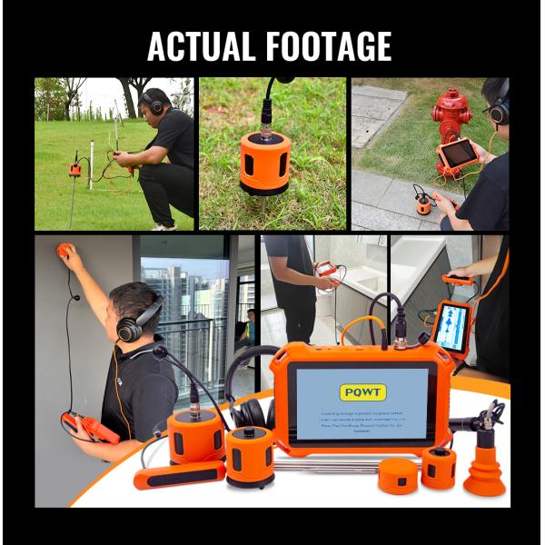 PQWT-125E Flagship Leak Detector with Real-Time Waveform Display Noise Filtering and Edge Intelligent Analysis for Water Pipeline