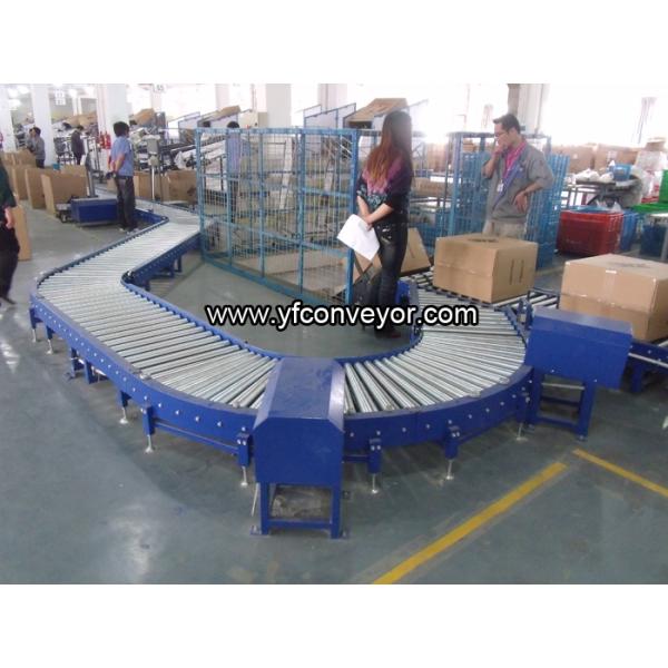 Steel Motorized Roller Conveyor,Powered Roller Conveyor,Curve Roller Conveyor