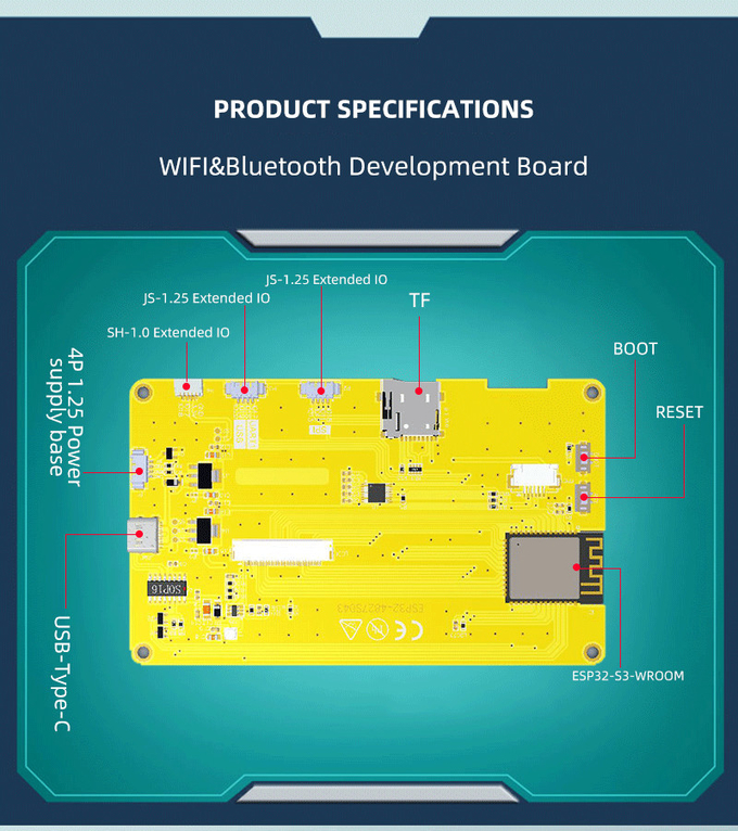 4.3 inch display module ESP32-30C-80C to unleash the power of the Internet of Things