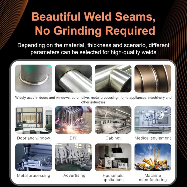 THK Air Cooled Mini Fiber Laser Welders 4 in 1 Portable Welding Machine Prices for Food Beverage Shops