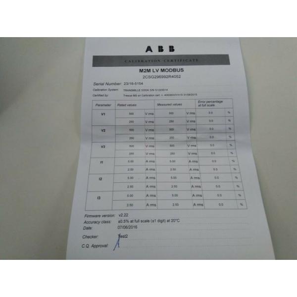 2CSG296992R4052 ABB M2MLV Modbus MULTIFUNCTION PANEL METER LCD Energy 4