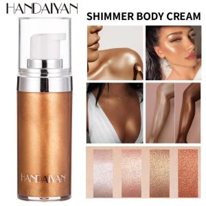China 20ml Face And Body Luminizer Highlighter Cream Liquid Bronzer Illuminator Glow Glistening Makeup Foundation on sale