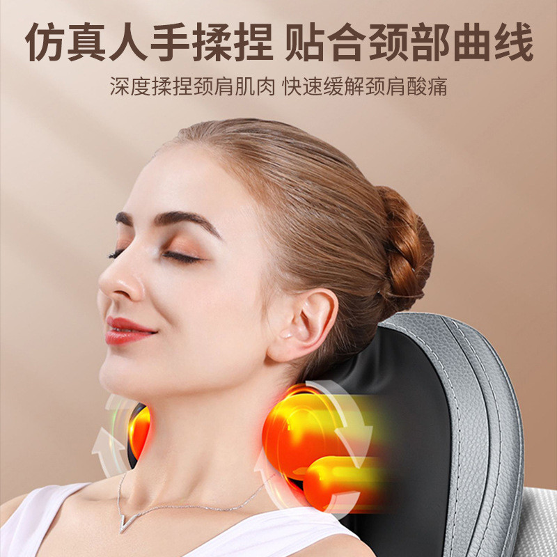 15 Minutes Back Massager Pad 3D Kneading Vibrating Heating Pad For Back