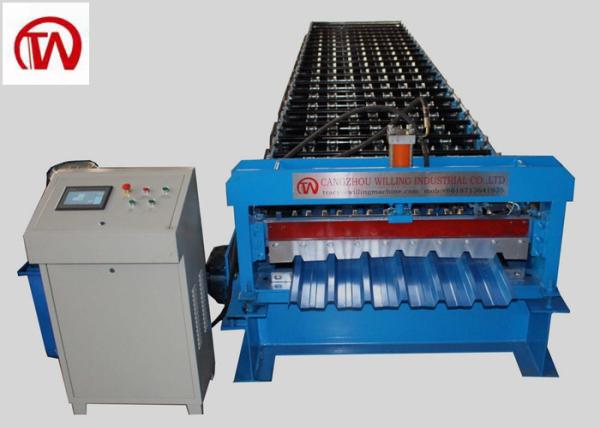 Quality 900 Long Span Roof Roll Forming Machine 7 Ribs High Capacity  Energy Saving for sale