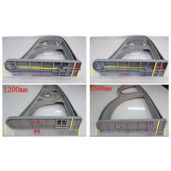 1000mm Plastic Bracket Clear Solid Polycarbonate Window Awning Anti UV Protection