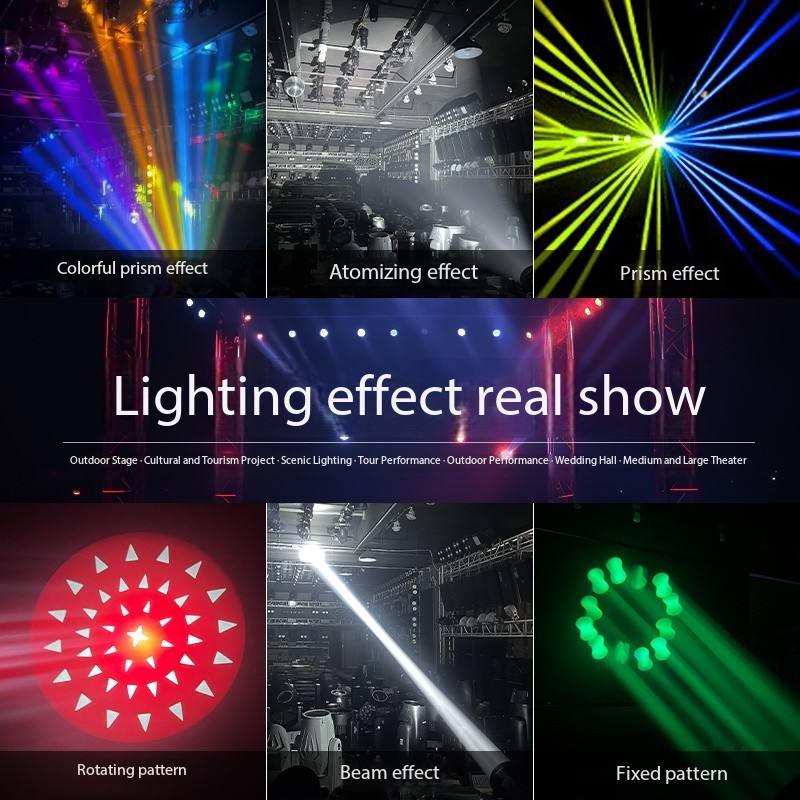 380BM Led Moving Head Beam Light DMX512 With Led Strip Stage Light Club Lights