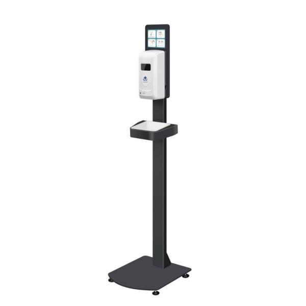 Floor Standing Automatic Sanitizer Dispenser Soap Alcohol Spray Iron Material
