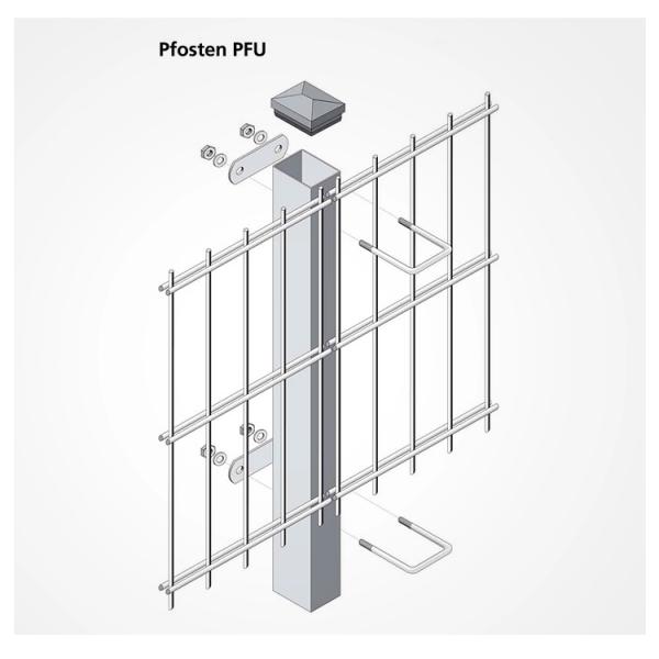 Vandal Resistant Wire Mesh Security Fence Heavy Duty Double Rod Type