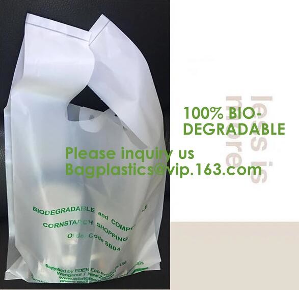 Eco Friendly Compostable Dog Poop Bags Shopping Bags Supermarket Shopping Bags T-Shirt Bags Compostable Bags Trash Bags
