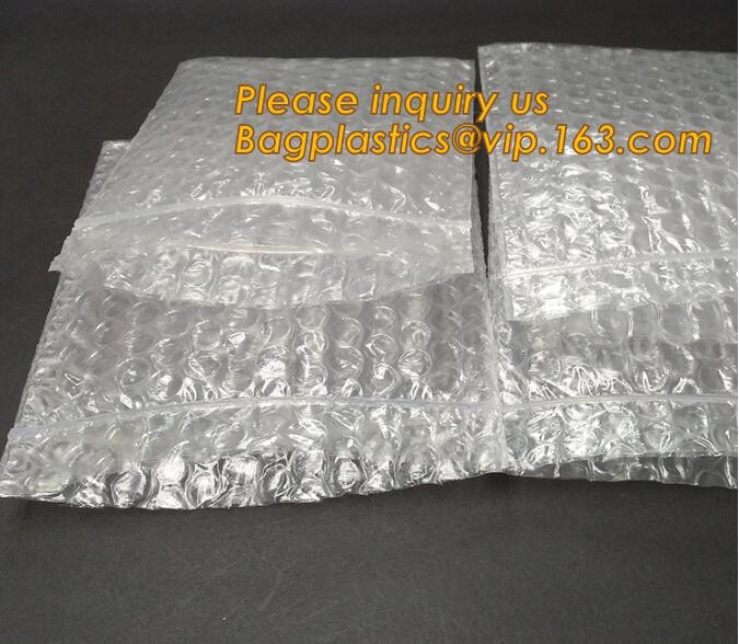 Cosmetic Slider Zip lockk Bubble Bags Bubble Slide Pouch,Zip lockk esd bubble bag bubble packaging wrap cosmetic pouch slide