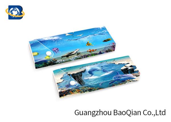 Quality Customized PET 3D Lenticular Ruler Stationery , Lenticular Printing Service for sale