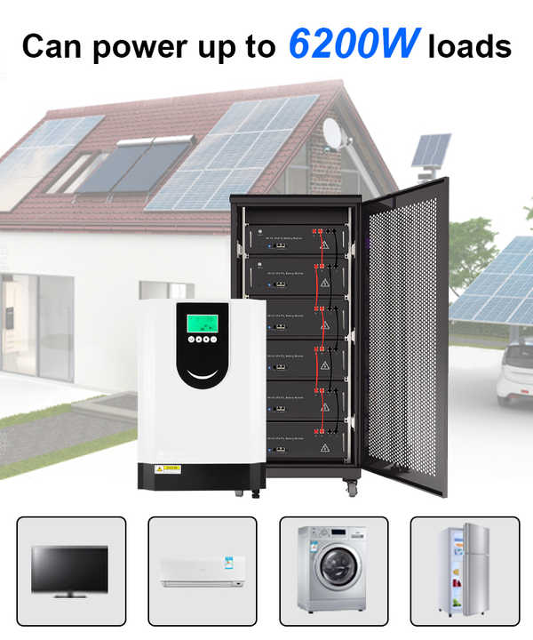 10Kw Solar Inverter On Off Grid Hybrid Solar Hybrid Inverter 3 Phase 8Kw 10Kw Home Use Solar Hybrid Inverter Battery Pack Bms