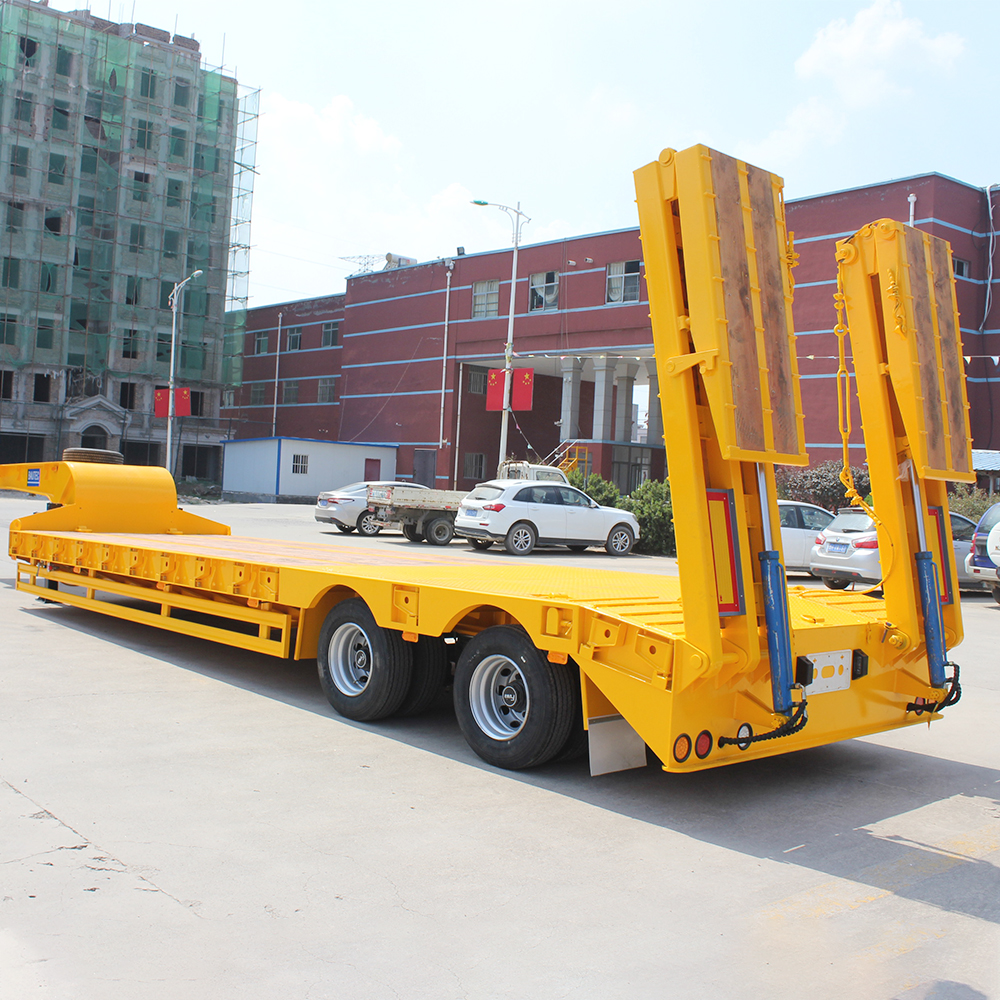 Semi-Trailer Hydraulic Axis Steerable Cast Semi Trailer for Multi Axles Bridge Girder Transport