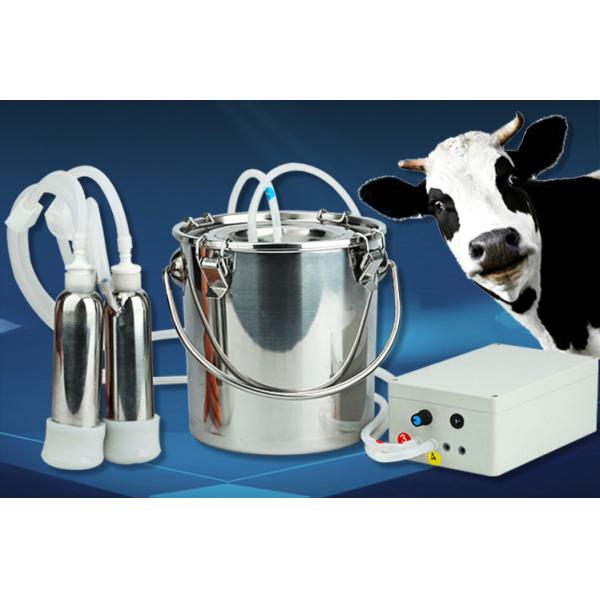 Portable Electric Stainless Steel Cow Milking Machine Reinforced Hemming For Longer Life