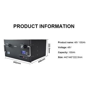 China Customized 48V Lithium Iron Phosphate Battery Anode 100Ah LFP Battery wholesale