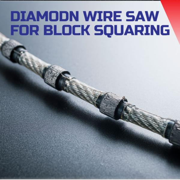 Customized 7.3mm Granite Multi Wire Rope Profiling Saw with Diamond Wire Cutting Tool