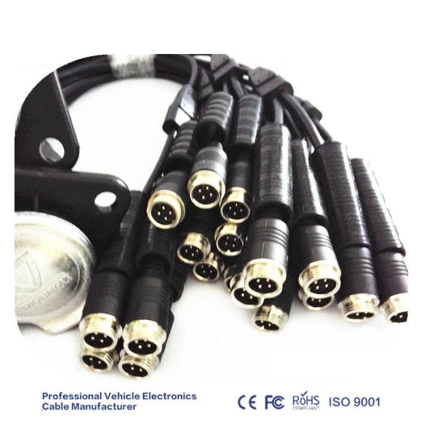 7 Pin 8.0MM Trailer Plug Cable Aviation Micro Male Flexible PVC Insulation