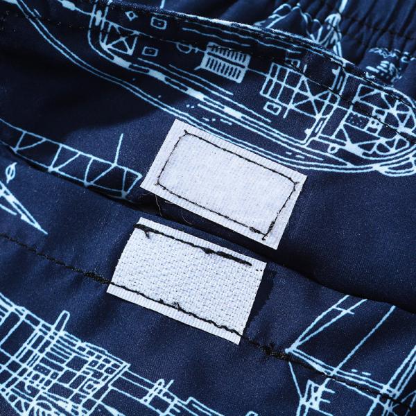 Quality Custom Made Luxury Swim Shorts 100% Polyester Knitting Pattern for Beach Wear for sale