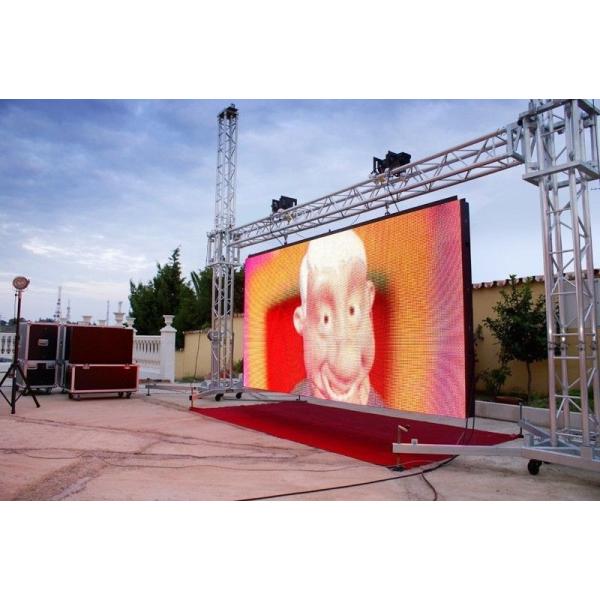P4 Outdoor High Brightness Advertising Full Color HD LED Rental Screen