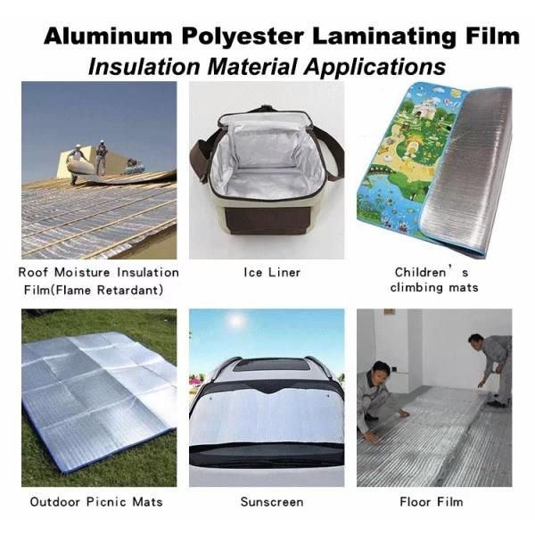 Double Sided Copper Color AL+PET Mylar Laminating Aluminum Foil