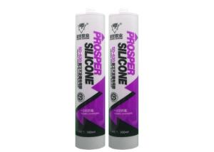China Non Yellowing 280ml Bathtub Silicone Caulk , Clear Bathroom Silicone Sealant wholesale