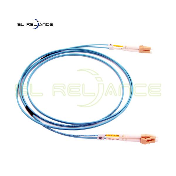 3.0mm Om4 Lc To Lc Fiber Patch Cable duplex fiber patch cord for FTTH