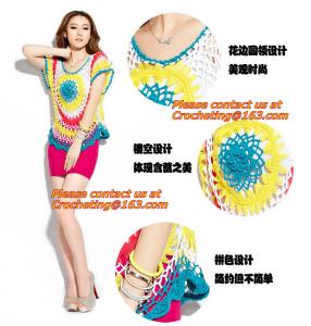 Crochet pullover, spring summer women's crocheted sleeveless pull over top with stretch
