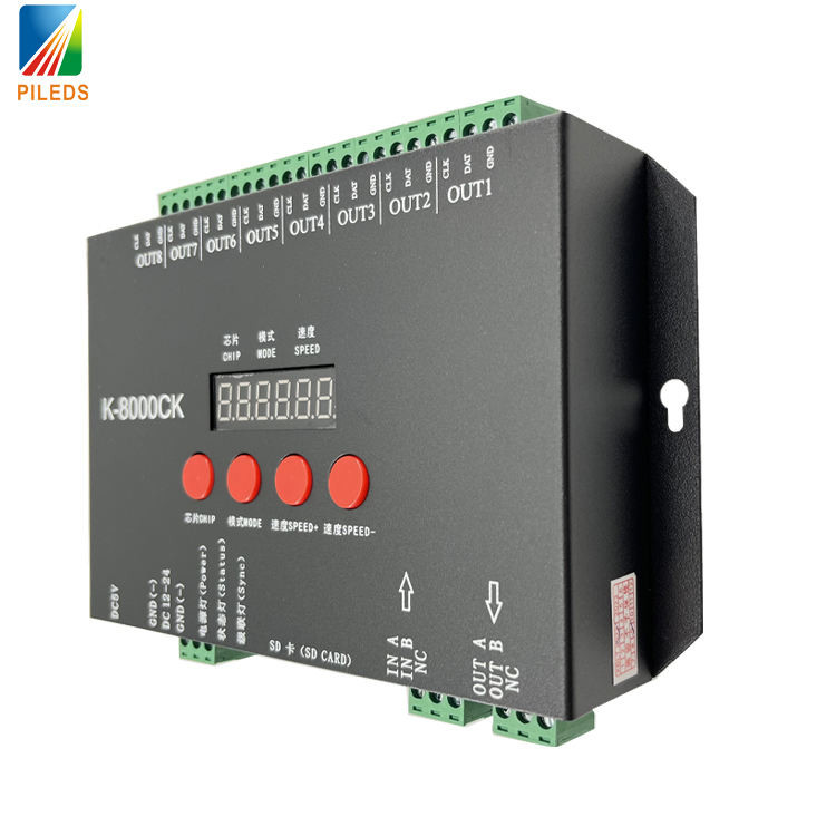 K-8000CK LED Pixel Controllers IP20 With 8 Port Sub Control