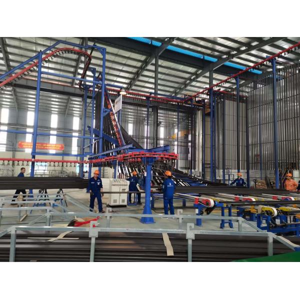 Compact Powder Coating Line Color Coating Gas Heating