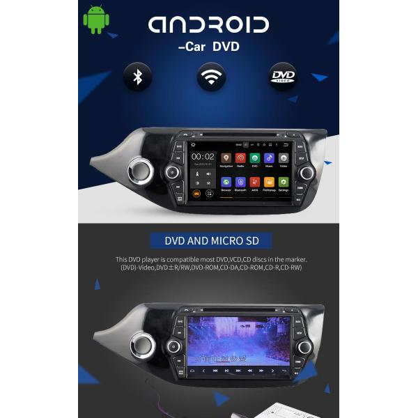 7 Inch Car Stereo That Works With Android , KIA CEED Bluetooth DVD Player For Car
