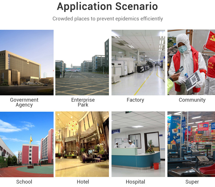 TR08AC Face Recognition Devices Multi Language Non Contact With Health Monitoring Devices