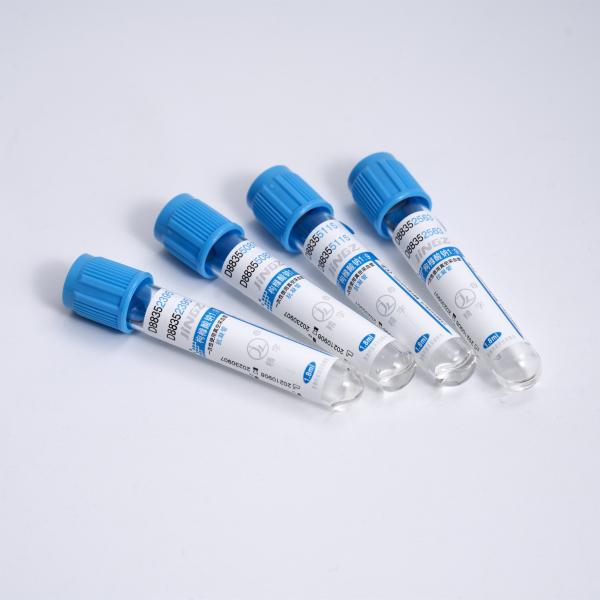 Medical Blood Collection Tubes Sodium Citrate 3.2% With Blue Top Test Tubes