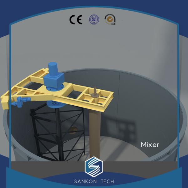 ISO9001 2500kg Six Cube Slurry Mixer AAC Autoclave
