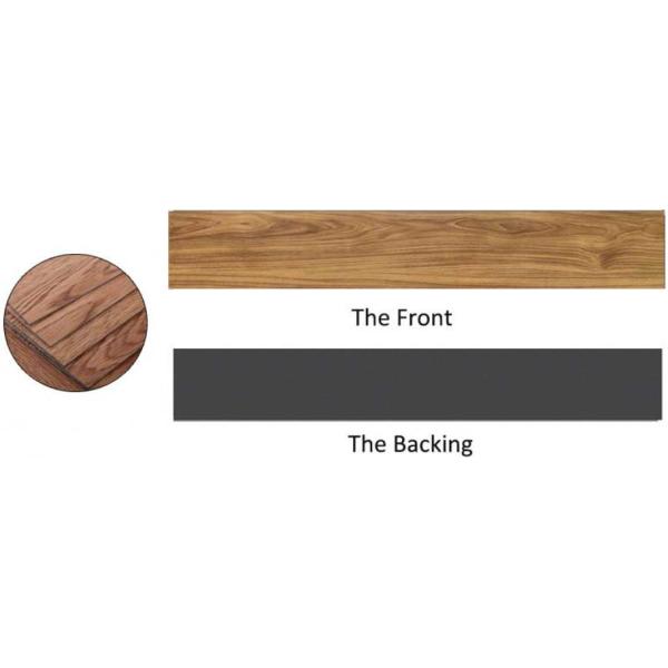 Glue Down Waterproof PVC Plank Flooring Flame Resistance 2.0mm 2.5mm