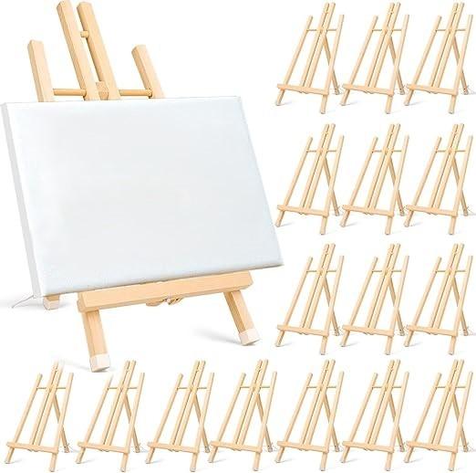 Quality 16''X 7.5'' Art Painting Wooden Easel H Frame Tabletop Display Easel For Events for sale