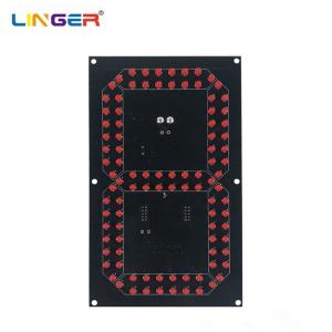 China 8 Inch 7 Segment Digit Led Components For Scoreboard , 5mm Diameter Diode wholesale