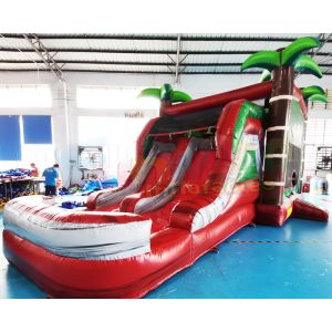 China ROHS Palm Tree Inflatable Bouncer Slide Jumping Bouncy Castle wholesale