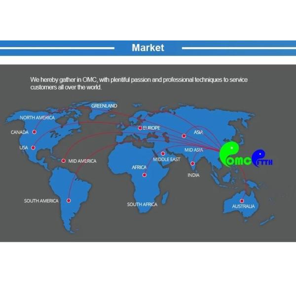 Lightweight Fiber Terminal Box 8 Cores Wall Mount Installation
