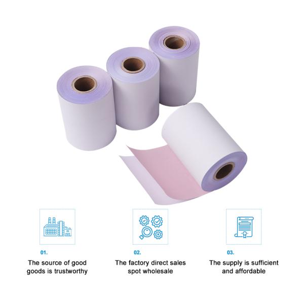 NCR 2 Ply 57mmx50mm Carbonless Paper Printing
