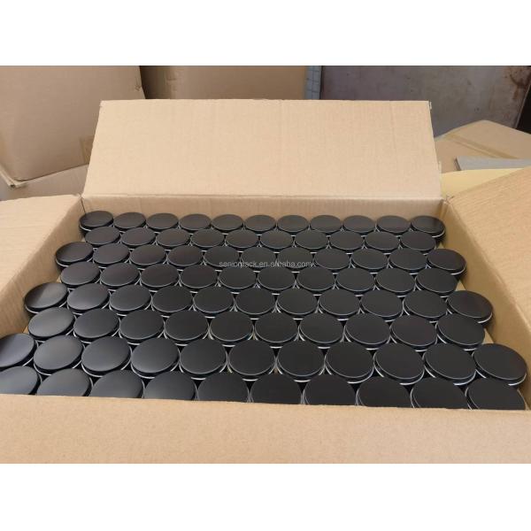 Custom Black Aluminum Candle Tin Metal Case for Solid Scented Candle 6 oz With Lids Food Storage Box Industrial Food