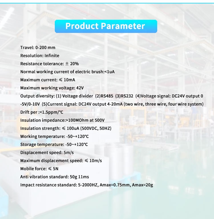UBRE-3 Linear Displacement Sensors For Automation Measurement Aviation Automobile